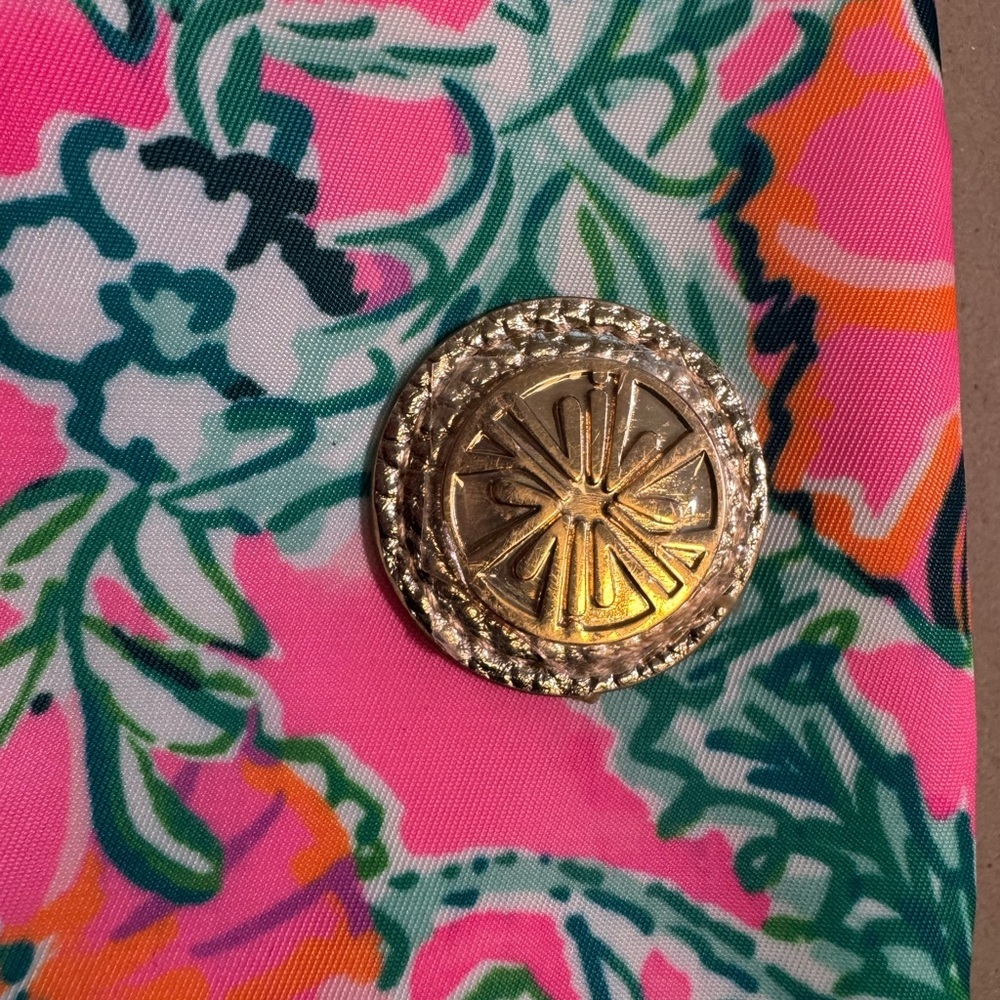 Lilly Pulitzer Pink and Green Floral Crossbody Bag - Picture 2 of 4